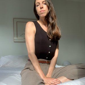 EUC Everlane The Selfie Tank - Black - M